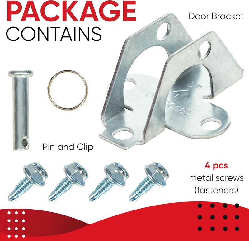 Granatan 41A5047 Door Bracket for Garage Door Openers, Compatible with Chamberlain, Craftsman, LiftMaster Models, Pin, Clip & 4 Fasteners Included - Image 3